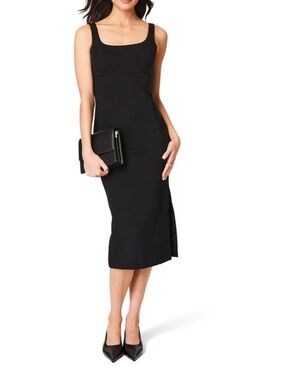 knee length dresses for ladies Spanx AirEssentials Tie Waist Midi Dress – Allie and Me Boutique main image 0